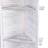 Divider 4 parts screen With Shelves for privacy Divider Folding Timber  Stand Practical (X/F)