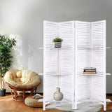 Divider 4 parts screen With Shelves for privacy Divider Folding Timber  Stand Practical (X/F)