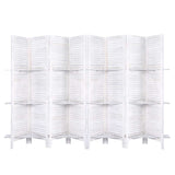 Divider 8 parts screen  With Shelves for privacy Divider Folding Timber  Stand Practical (X/F)