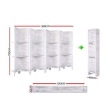Divider 8 parts screen  With Shelves for privacy Divider Folding Timber  Stand Practical (X/F)