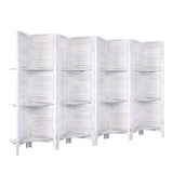 Divider 8 parts screen  With Shelves for privacy Divider Folding Timber  Stand Practical (X/F)