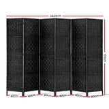 Dividers Modern Popular 6 Parts Room screen Divider -in Black