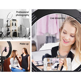 LED Ring 14" LED Ring Light 5600K 3000LM Dimmable Stand MakeUp LED Ring Photo LED Ring  Studio Video