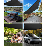 Shade Sun Shade 3x6m Sun Shade Sail Canopy Rectangle