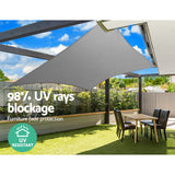 Shade Sun Shade Sail Cloth Shadecloth Outdoor Canopy Rectangle 280gsm 4x5m