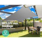 Shade Sun Shade Sail Cloth Shadecloth Outdoor Canopy Rectangle 280gsm 4x6m