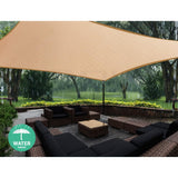 Shade Sun Shade 3 x 5m Waterproof Rectangle Shade Sail Cloth - Sand Beige