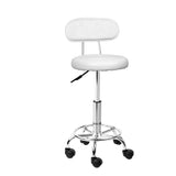 Stool nice design with Backrest for home or business use in black with Swivel and gas lift on wheels