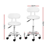 Stool nice design with Backrest for home or business use in black with Swivel and gas lift on wheels