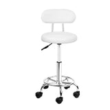 Stool nice design with Backrest for home or business use in black with Swivel and gas lift on wheels