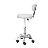 Stool nice design with Backrest for home or business use in black with Swivel and gas lift on wheels
