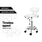 Stool nice design with Backrest for home or business use in black with Swivel and gas lift on wheels