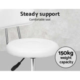 Stool nice design with Backrest for home or business use in black with Swivel and gas lift on wheels