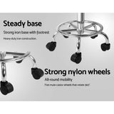 Stool nice design with Backrest for home or business use in black with Swivel and gas lift on wheels