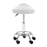 Stool nice design for home or business use in White -Swivel-Wheels-gas lift