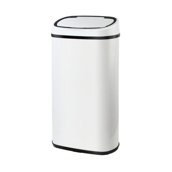 Rubbish Bin 58L Sensor Bin Auto White