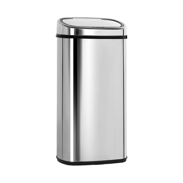 Rubbish Bin 68L In Stainless Steel Motion Sensor Bin