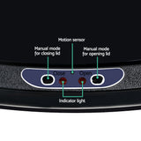 Rubbish Bin 68L Motion Sensor- Black
