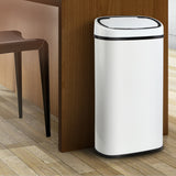 Rubbish Bin 68L Sensor Bin Auto White