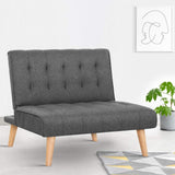 Lounge Recliner Chair Futon Couch Sofa  Single Modular Bed  85cm x 81cm x 74cm