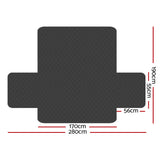 Sofa Cover Lounge Protector Quilted Couch Covers Slipcovers 3 Seater Dark Grey
