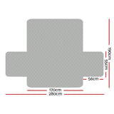 Sofa Cover Lounge Protector Quilted Couch Covers Slipcovers 3 Seater Grey