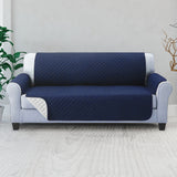 Sofa Cover Lounge Protector Quilted Couch Covers Slipcovers 3 Seater Navy
