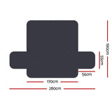 Sofa Cover Quilted Couch Covers Water Resistant 3 Seater Dark Grey