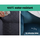 Sofa Cover Quilted Couch Covers Water Resistant 3 Seater Dark Grey