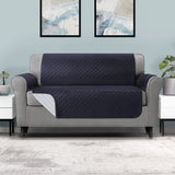 Sofa Cover Quilted Couch Covers Water Resistant 3 Seater Dark Grey