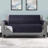 Sofa Cover Quilted Couch Covers Water Resistant 4 Seater Dark Grey