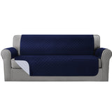 Sofa Cover Quilted Couch Covers Water Resistant 4 Seater Navy