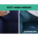 Sofa Cover Quilted Couch Covers Water Resistant 4 Seater Navy