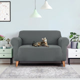 Sofa Cover Elastic Stretchable Couch Covers Lounge  protector Grey 2 Seater