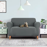 Sofa Cover Elastic Stretchable Couch Covers Lounge  protector Grey 2 Seater