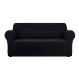 Sofa Cover Elastic Stretchable Couch Covers Lounge  protector in Black 3 Seater