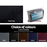 Sofa Cover Elastic Stretchable Couch Covers Lounge  protector in Black 3 Seater