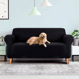 Sofa Cover Elastic Stretchable Couch Covers Lounge  protector in Black 3 Seater