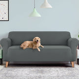 Sofa Cover Elastic Stretchable Couch Covers Lounge  protector Grey 4 Seater