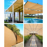 Shade Sun Shade Cloth 3.66 x 10m Shade Sail Cloth - Beige