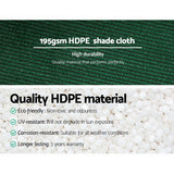 Shade Sun Shade Cloth 3.66m w x10m Shadecloth Sail Roll Mesh 195gsm Green 90%
