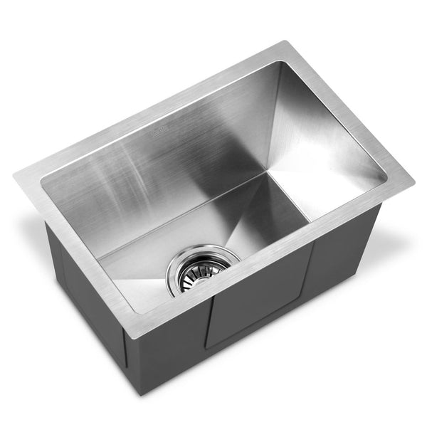 Sink 45 X 30 cm Stainless Steel Kitchen Sink  Under/Topmount Sinks Laundry Bowl Silver