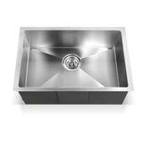 Sink 600 X 450MM Kitchen Sink Laundry Under/Topmount Sinks Laundry Bowl Silver