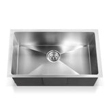 Sink 700X450MM Kitchen Stainless Steel Kitchen Sink Under/Topmount Sinks Laundry Bowl Silver
