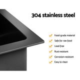 Sink 450X300 MM Stainless Steel Kitchen Sink Under/Topmount Sinks Bowl Black
