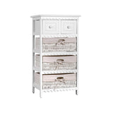 Cabinet with three Baskets Awesome Storage Drawers - White