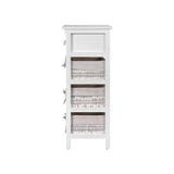 Cabinet with three Baskets Awesome Storage Drawers - White