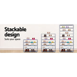 Shoe Storage 160cm Practical Adjustable Stackable Shoe Rack Tall