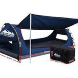 Tent Camping Swags Canvas Double Swag  Dome Tent Dark Blue