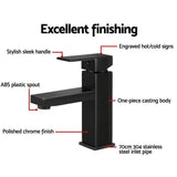 Tap Water Tap Mixer Tap Faucet Bathroom Vanity Counter Top WELS Brass Black